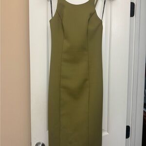 Marciano Elegant Olive Green Sleeveless Dress - Size XS
